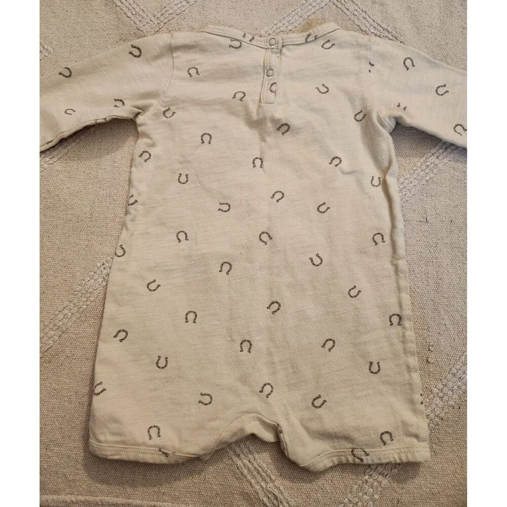 Rylee and cru dash romper horseshoes size 3-6 months